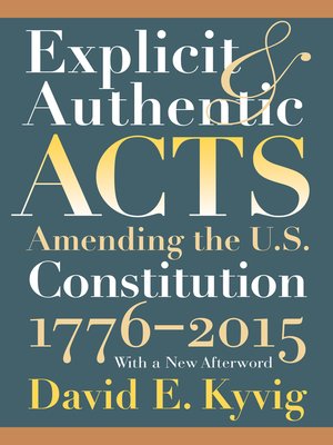cover image of Explicit and Authentic Acts